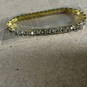 Gold and Silver Tennis Bracelet